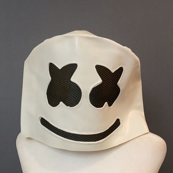 Adult DJ Marshmello Latex Mask NEW - Picture 1 of 5